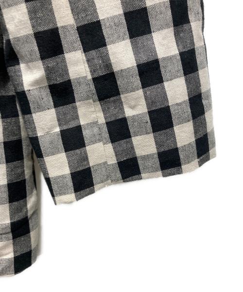 Vivienne Westwood RED LABEL（ヴィヴィアンウエストウッドレッドレーベル）Vivienne Westwood RED LABEL (ヴィヴィアンウエストウッドレッドレーベル) 綿麻ギンガムチェックダブルブレストジャケット ブラック サイズ:02の古着・服飾アイテム