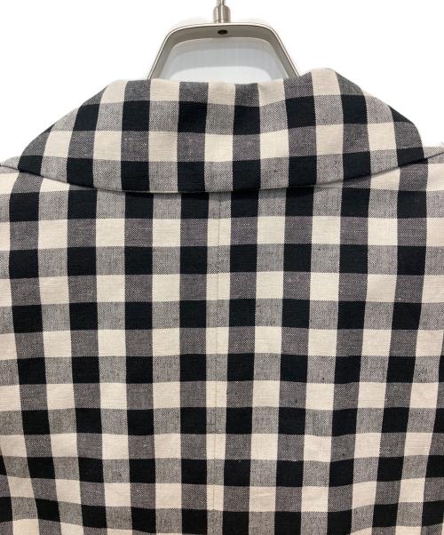 Vivienne Westwood RED LABEL（ヴィヴィアンウエストウッドレッドレーベル）Vivienne Westwood RED LABEL (ヴィヴィアンウエストウッドレッドレーベル) 綿麻ギンガムチェックダブルブレストジャケット ブラック サイズ:02の古着・服飾アイテム