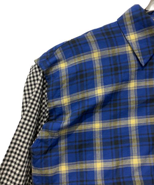 Vivienne Westwood RED LABEL（ヴィヴィアンウエストウッドレッドレーベル）Vivienne Westwood RED LABEL (ヴィヴィアンウエストウッドレッドレーベル) トリプルチェックブロッキングディタッチャブルシャツ ブルー サイズ:00の古着・服飾アイテム