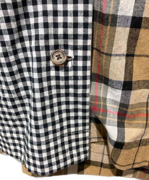 Vivienne Westwood RED LABEL（ヴィヴィアンウエストウッドレッドレーベル）Vivienne Westwood RED LABEL (ヴィヴィアンウエストウッドレッドレーベル) トリプルチェックブロッキングディタッチャブルシャツ ブルー サイズ:00の古着・服飾アイテム