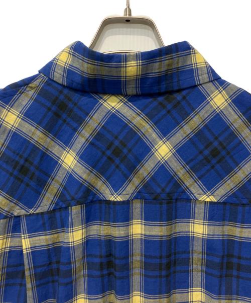 Vivienne Westwood RED LABEL（ヴィヴィアンウエストウッドレッドレーベル）Vivienne Westwood RED LABEL (ヴィヴィアンウエストウッドレッドレーベル) トリプルチェックブロッキングディタッチャブルシャツ ブルー サイズ:00の古着・服飾アイテム