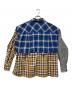 Vivienne Westwood RED LABEL (ヴィヴィアンウエストウッドレッドレーベル) トリプルチェックブロッキングディタッチャブルシャツ ブルー サイズ:00：18000円