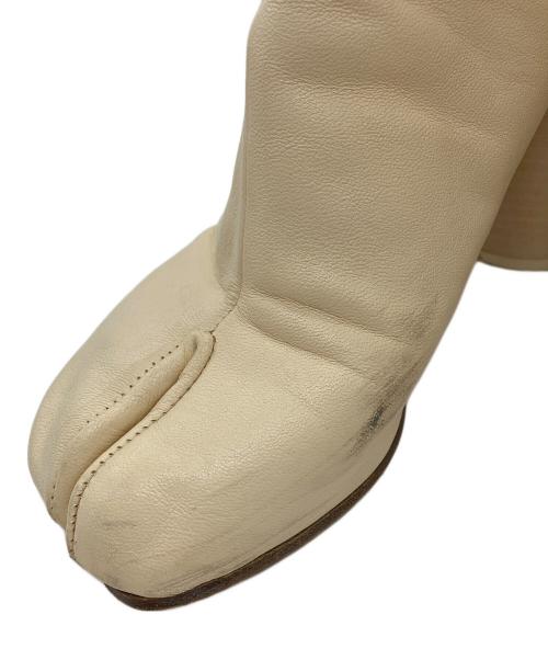 Maison Margiela（メゾンマルジェラ）Maison Margiela (メゾンマルジェラ) レザータビブーツ アイボリー サイズ:SIZE 39の古着・服飾アイテム