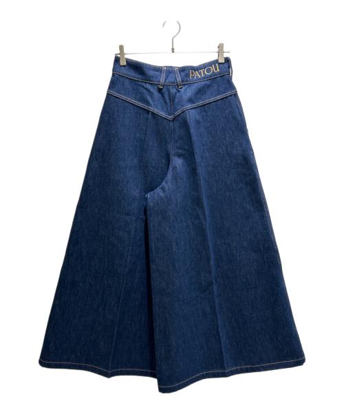 patou（パトゥ）patou (パトゥ) オーガニックコットンデニム ワイドパンツ/TR0390008602D インディゴ サイズ:38の古着・服飾アイテム