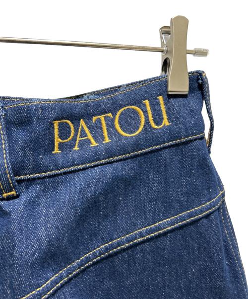patou（パトゥ）patou (パトゥ) オーガニックコットンデニム ワイドパンツ/TR0390008602D インディゴ サイズ:38の古着・服飾アイテム