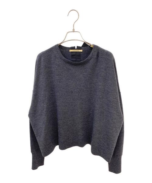 Curensology（カレンソロジー）Curensology (カレンソロジー) ファインウールバックリボンプルオーバー グレー サイズ:Freeの古着・服飾アイテム
