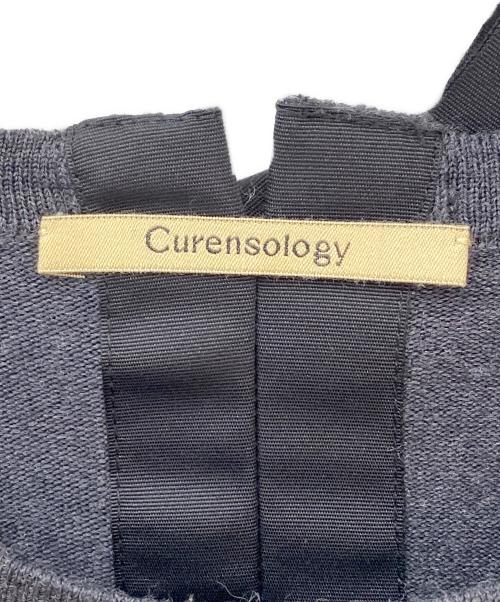 Curensology（カレンソロジー）Curensology (カレンソロジー) ファインウールバックリボンプルオーバー グレー サイズ:Freeの古着・服飾アイテム