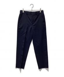 SOPHNET.（ソフネット）の古着「WOOL TROPICAL SHIRRING SLIM-FIT SLACKS」｜ネイビー