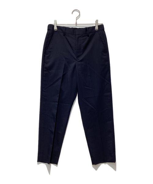 SOPHNET.（ソフネット）SOPHNET. (ソフネット) WOOL TROPICAL SHIRRING SLIM-FIT SLACKS ネイビー サイズ:1の古着・服飾アイテム