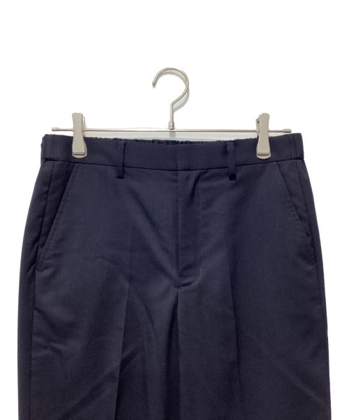 SOPHNET.（ソフネット）SOPHNET. (ソフネット) WOOL TROPICAL SHIRRING SLIM-FIT SLACKS ネイビー サイズ:1の古着・服飾アイテム