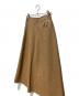 中古・古着 Ameri (アメリ) DOT FLOCKY LEATHER SKIRT ベージュ サイズ:M：11000円