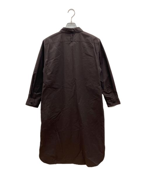 MARGARET HOWELL（マーガレットハウエル）MARGARET HOWELL (マーガレットハウエル) コットンシルクワンピース ブラウン サイズ:1の古着・服飾アイテム