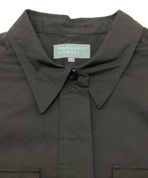 MARGARET HOWELL（マーガレットハウエル）MARGARET HOWELL (マーガレットハウエル) コットンシルクワンピース ブラウン サイズ:1の古着・服飾アイテム