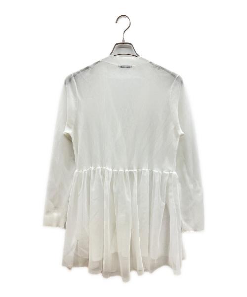 LE PHIL（ル フィル）LE PHIL (ル フィル) シアーフレアカーデ ホワイト サイズ:Ｆの古着・服飾アイテム