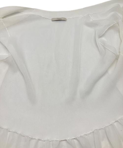 LE PHIL（ル フィル）LE PHIL (ル フィル) シアーフレアカーデ ホワイト サイズ:Ｆの古着・服飾アイテム