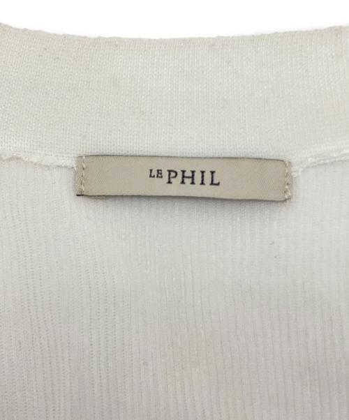 LE PHIL（ル フィル）LE PHIL (ル フィル) シアーフレアカーデ ホワイト サイズ:Ｆの古着・服飾アイテム