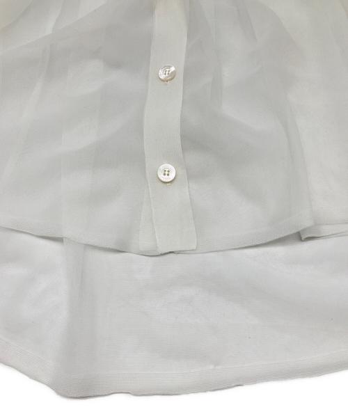 LE PHIL（ル フィル）LE PHIL (ル フィル) シアーフレアカーデ ホワイト サイズ:Ｆの古着・服飾アイテム