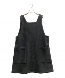 eunoia（ユノイア）の古着「quilted side button dress」｜ブラック