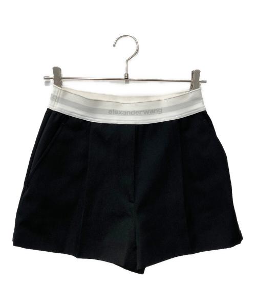 ALEXANDER WANG（アレキサンダー・ワン）ALEXANDER WANG (アレキサンダー・ワン) ロゴ ショートパンツ ブラック サイズ:2の古着・服飾アイテム