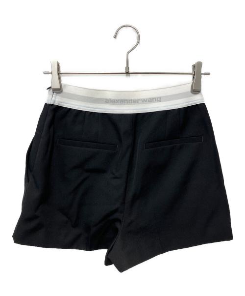 ALEXANDER WANG（アレキサンダー・ワン）ALEXANDER WANG (アレキサンダー・ワン) ロゴ ショートパンツ ブラック サイズ:2の古着・服飾アイテム