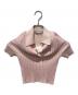 T by ALEXANDER WANG（ティーバイアレキサンダーワン）の古着「RIBBED S/S POLO PULLOVER」｜ピンク