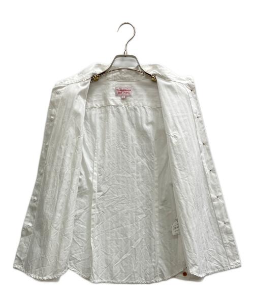 Vivienne Westwood RED LABEL（ヴィヴィアンウエストウッドレッドレーベル）Vivienne Westwood RED LABEL (ヴィヴィアンウエストウッドレッドレーベル) ストライプボウタイブラウス ホワイト サイズ:1の古着・服飾アイテム