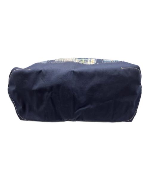 L.L.Bean（エルエルビーン）L.L.Bean (エルエルビーン) パッチワークトートバッグ ブルーの古着・服飾アイテム