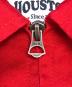 中古・古着 HOUSTON (ヒューストン) 刺繍ハリントンジャケット レッド サイズ:L：14000円