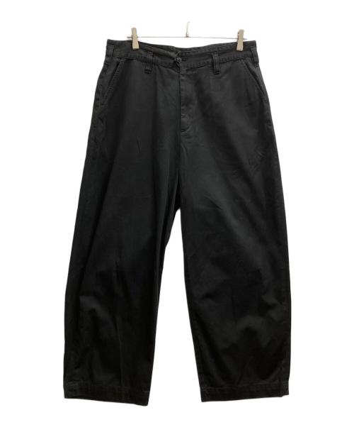 Porter Classic（ポータークラシック）Porter Classic (ポータークラシック) コットンワイドパンツ ブラック サイズ:Lの古着・服飾アイテム