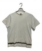 NUMBER (N)INEナンバーナイン）の古着「ベルトプリントTシャツ」｜ホワイト