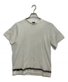 NUMBER (N)INE（ナンバーナイン）の古着「ベルトプリントTシャツ」｜ホワイト