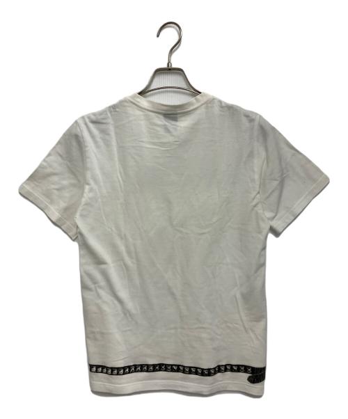 NUMBER (N)INE（ナンバーナイン）NUMBER (N)INE (ナンバーナイン) ベルトプリントTシャツ ホワイト サイズ:2の古着・服飾アイテム