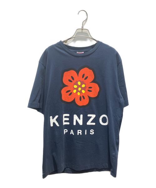 KENZO（ケンゾー）KENZO (ケンゾー) BOKE FLOWER S/S T-SHIRT ネイビー サイズ:M 未使用品の古着・服飾アイテム
