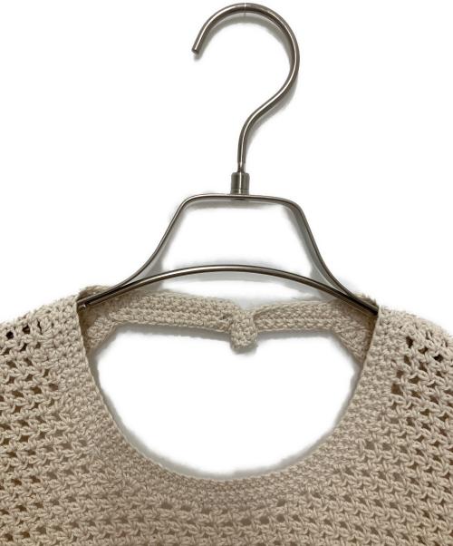 AURALEE（オーラリー）AURALEE (オーラリー) AURALEE HAND CROCHET KNIT TEE ベージュ サイズ:1の古着・服飾アイテム