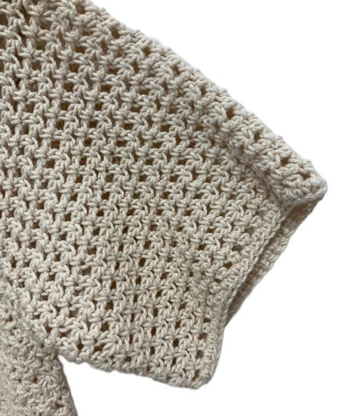 AURALEE（オーラリー）AURALEE (オーラリー) AURALEE HAND CROCHET KNIT TEE ベージュ サイズ:1の古着・服飾アイテム