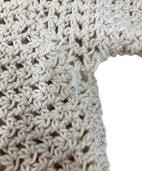 AURALEE（オーラリー）AURALEE (オーラリー) AURALEE HAND CROCHET KNIT TEE ベージュ サイズ:1の古着・服飾アイテム