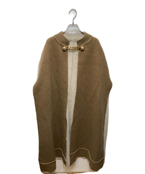 STELLA McCARTNEY（ステラマッカートニー）STELLA McCARTNEY (ステラマッカートニー) ニットケープ ブラウン サイズ:Sの古着・服飾アイテム