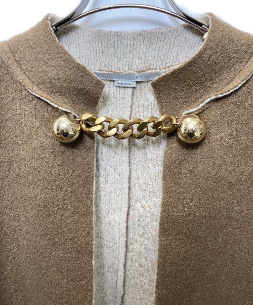 STELLA McCARTNEY（ステラマッカートニー）STELLA McCARTNEY (ステラマッカートニー) ニットケープ ブラウン サイズ:Sの古着・服飾アイテム