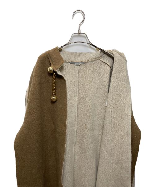 STELLA McCARTNEY（ステラマッカートニー）STELLA McCARTNEY (ステラマッカートニー) ニットケープ ブラウン サイズ:Sの古着・服飾アイテム