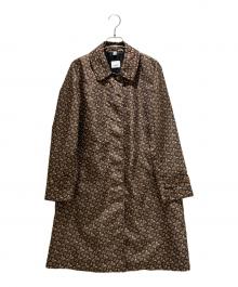 BURBERRY（バーバリー）の古着「TB モノグラム ナイロン ステンカラー コート/TB Monogram Nylon Balmacaan Coat/8021686」｜ブラウン