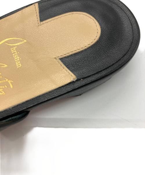 Christian Louboutin（クリスチャン・ルブタン）Christian Louboutin (クリスチャン・ルブタン) ミュール ブラック サイズ:36 1/2の古着・服飾アイテム