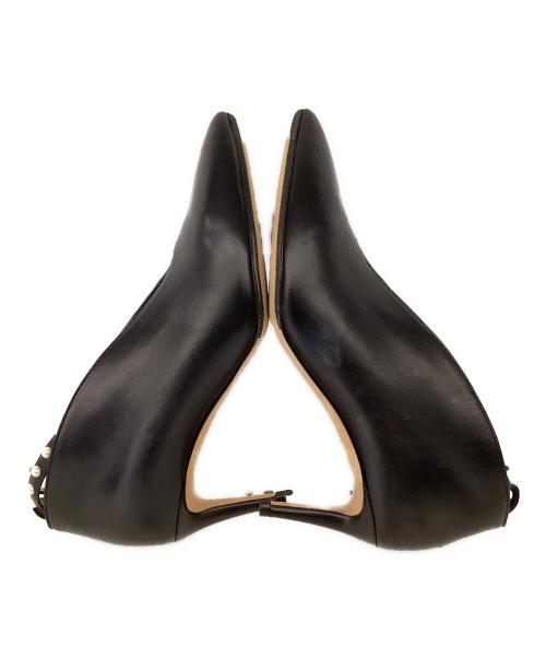JIMMY CHOO（ジミーチュウ）JIMMY CHOO (ジミーチュウ) パールアンクルストラップパンプス ブラック サイズ:37の古着・服飾アイテム