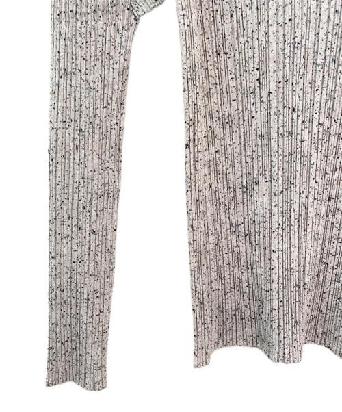 PLEATS PLEASE（プリーツプリーズ）PLEATS PLEASE (プリーツプリーズ) 総柄ハイネックカットソー グレー サイズ:4の古着・服飾アイテム