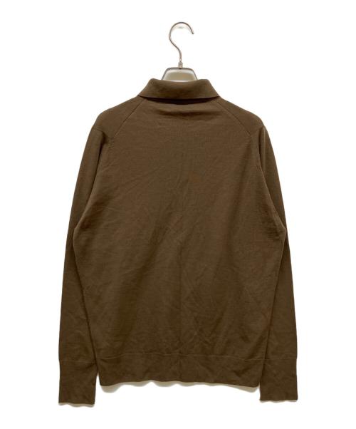 JOHN SMEDLEY（ジョンスメドレー）JOHN SMEDLEY (ジョンスメドレー) ウールニットポロシャツ ブラウン サイズ:Freeの古着・服飾アイテム