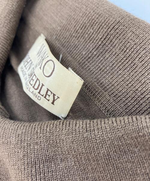 JOHN SMEDLEY（ジョンスメドレー）JOHN SMEDLEY (ジョンスメドレー) ウールニットポロシャツ ブラウン サイズ:Freeの古着・服飾アイテム