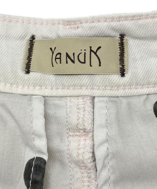 YANUK（ヤヌーク）YANUK (ヤヌーク) ワイドトラウザー　樋口かほり ホワイト サイズ:XSの古着・服飾アイテム