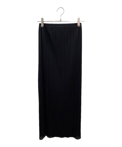 PLEATS PLEASE（プリーツプリーズ）PLEATS PLEASE (プリーツプリーズ) プリーツロングスカート ブラック サイズ:4の古着・服飾アイテム