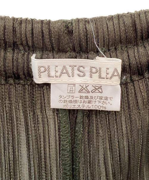 PLEATS PLEASE（プリーツプリーズ）PLEATS PLEASE (プリーツプリーズ) プリーツパンツ オリーブ サイズ:4の古着・服飾アイテム