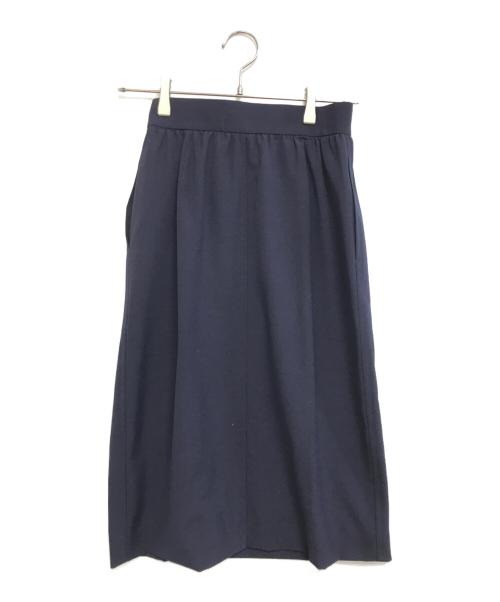 Yves Saint Laurent  Diffusion Femmes（イヴ・サンローラン ディフュージョン・ファム）Yves Saint Laurent  Diffusion Femmes (イヴ・サンローラン ディフュージョン・ファム) ノーカラー セットアップ ネイビー サイズ:Mの古着・服飾アイテム