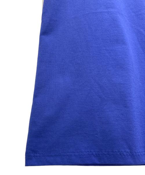 HERMES（エルメス）HERMES (エルメス) Hロゴ刺繍カットソーワンピース ブルー サイズ:38の古着・服飾アイテム